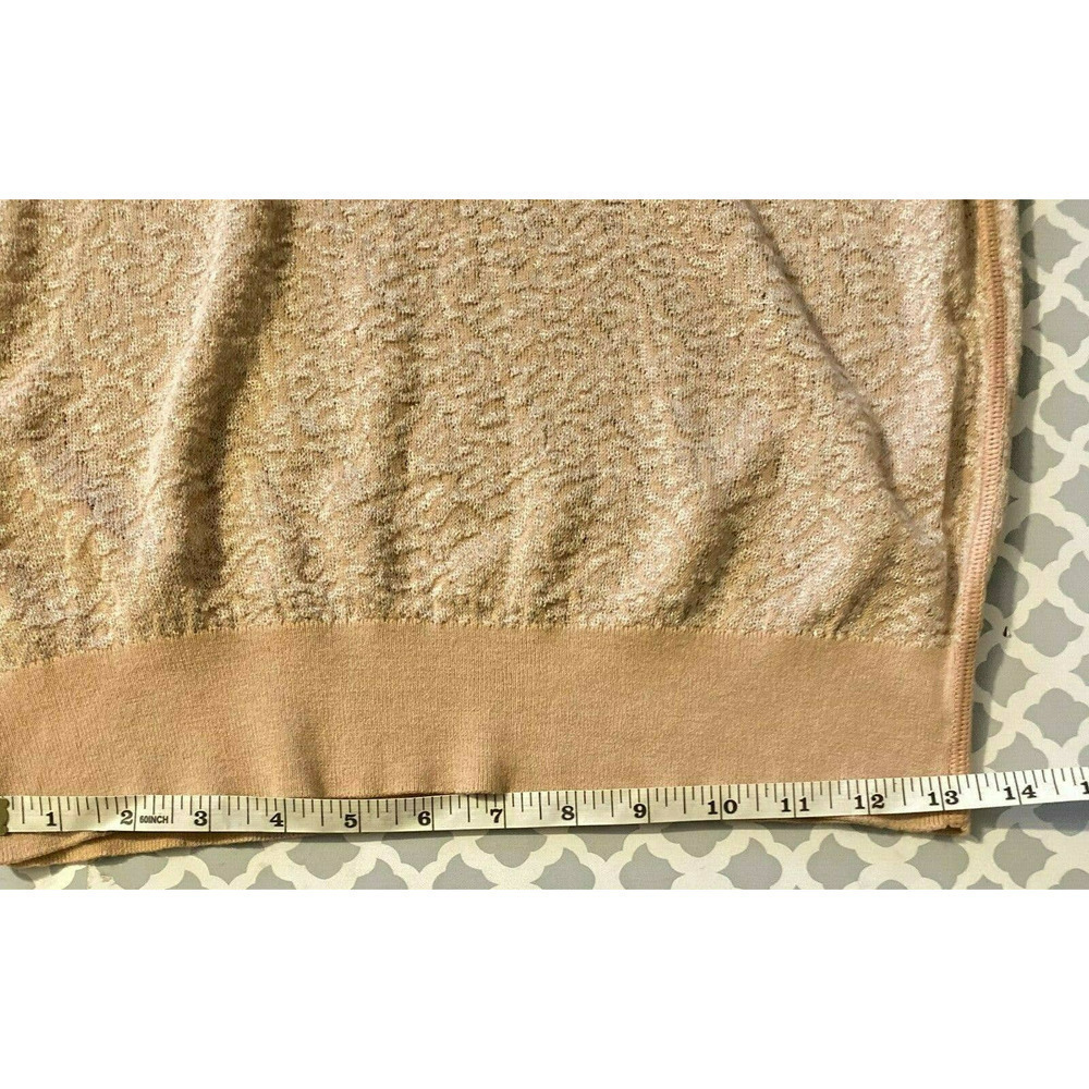 Loft Long Sleeves Size Small Top Knitted‎ Shimmer Blush  Sweater Light weight - Picture 7 of 10